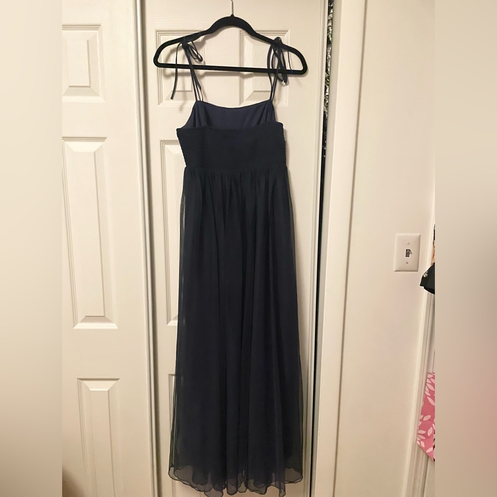 Pinkblush Listicle Navy Blue Gown bridesmaid dress maternity size M